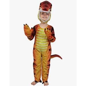 Toddler Boys 2T - 3T Dinosaur T-Rex Costume Halloween Jumpsuit NEW